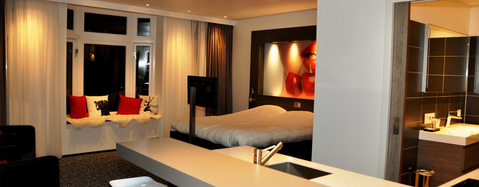 Vijf luxe hotelkamers
